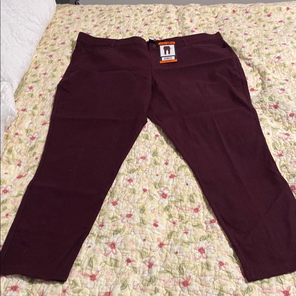 Mario Serrani Burgundy Ankle Pants